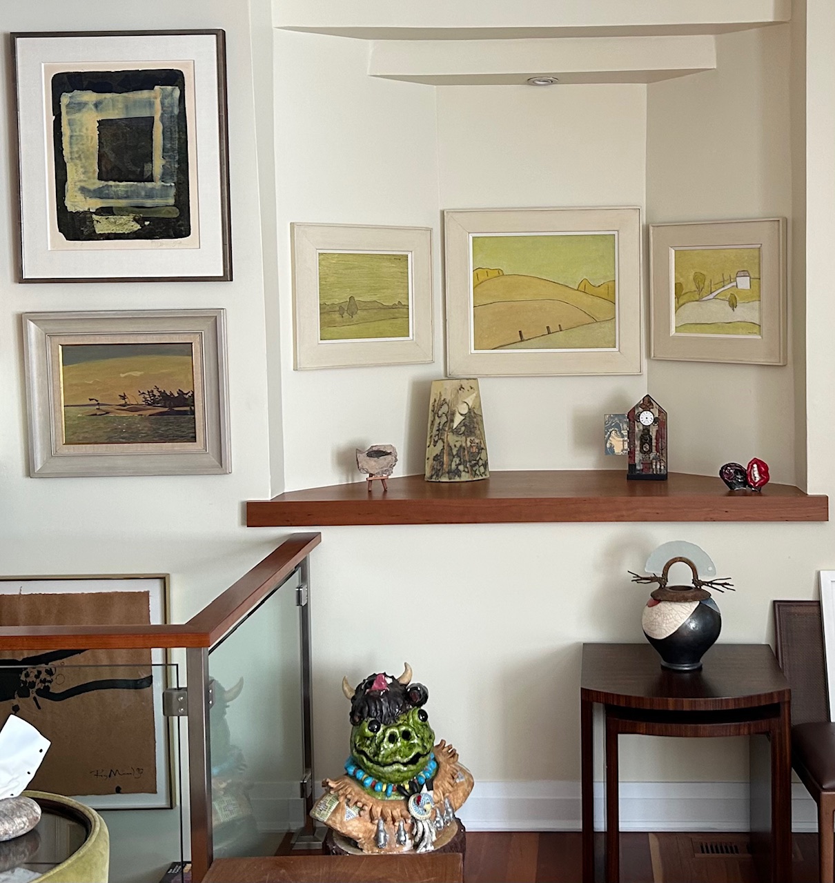 Alcove with Barker Fairly paintings