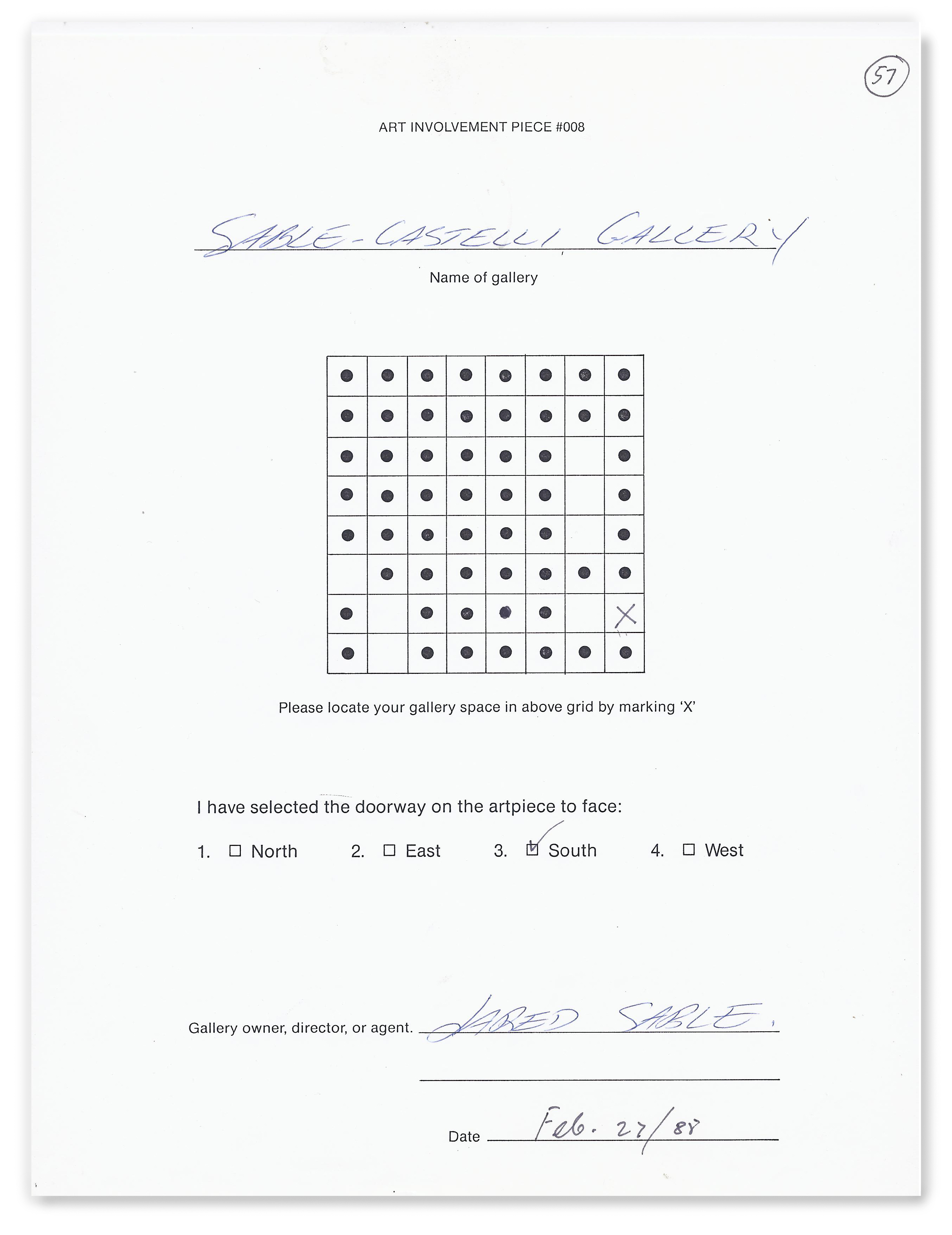 Steve Rockwell, Gallery Space (Form #57), 1988
