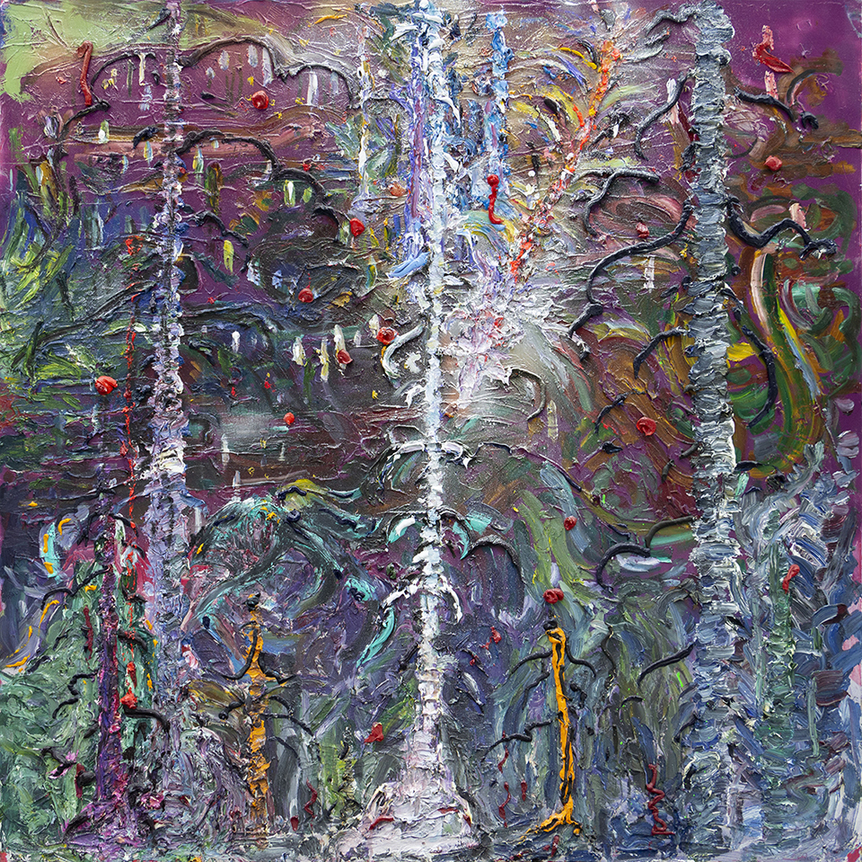 Alex Cameron, The Crashing Plane, 2020-2022, oil on canvas. Courtesy of the Bau-Xi Gallery