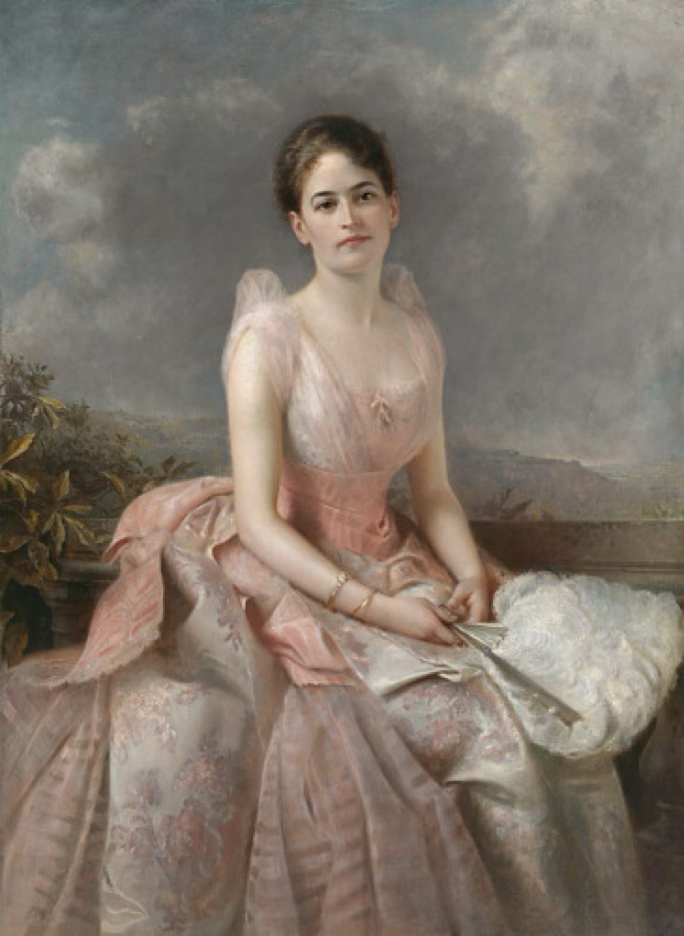 Edward Hughes (1832-1908) Juliette Gordon Low (1860-1927),1887 oil on canvas 52-1/2 x 37-7/8 inches