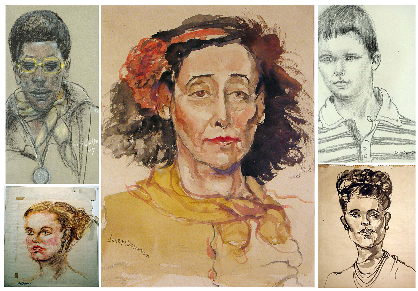 Various Details, Drawings by Joseph Delaney