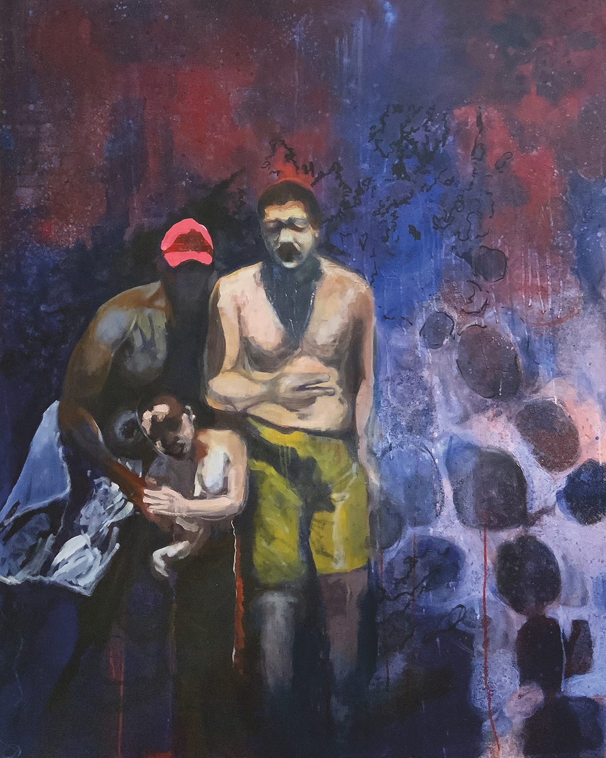 Joe Diggs, Independence Day on the Vineyard, 2015, acrylic and oil on canvas, 60 X 50