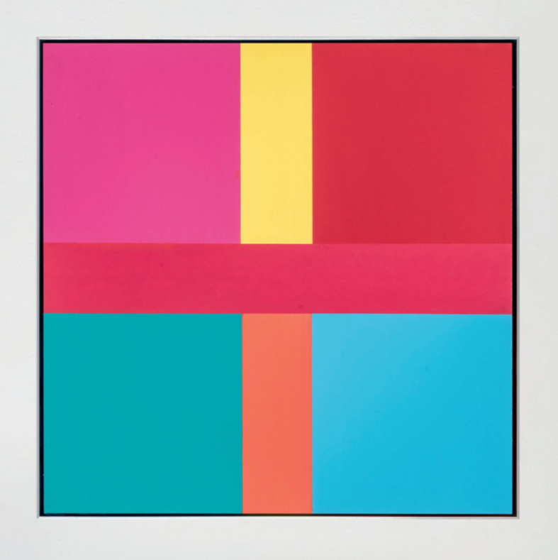 Jaan Poldaas, 1800 Series (3), 2018, enamel on canvas, 60 x 60 cm 