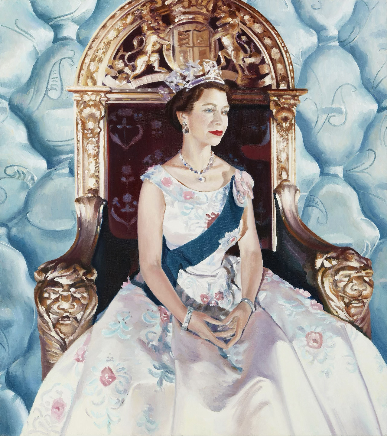 Joanne Tod; Queens, 1996, oil on canvas, 36 x 30 inches