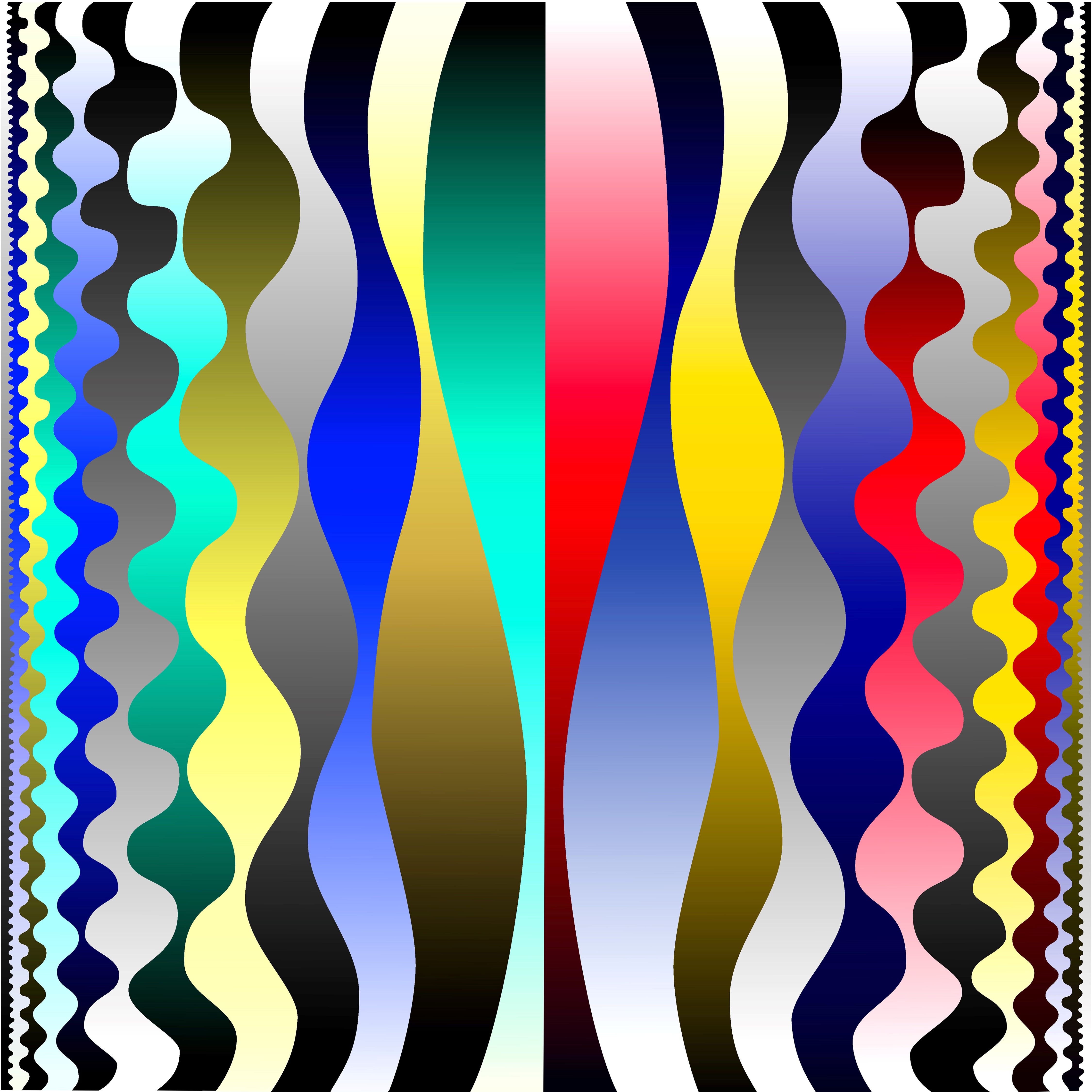 Lee Waves Binary Fred Gutzeit (2009) Digital Vector print laminated onto aluminum, 17” x 17” Published courtesy of the artist and The Catherine Fosnot Art Gallery, New London CT