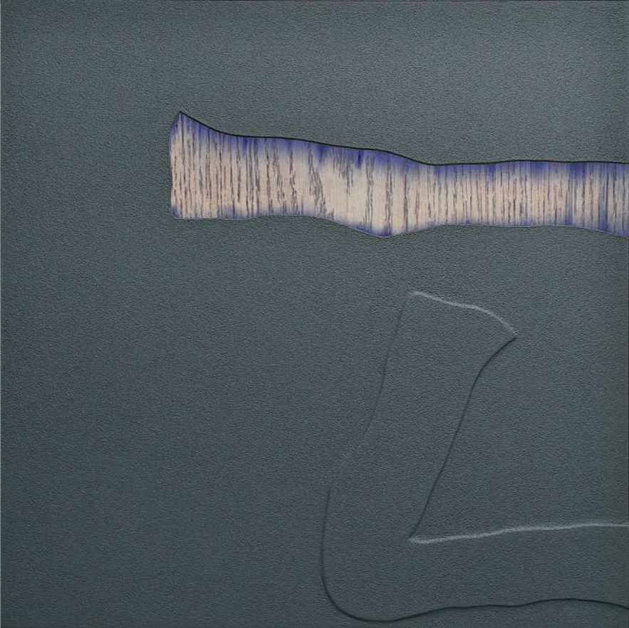 Pat McDermott, I beseech you, 2021, acrylic and mixed media on panel, 15 x 15 x 1.75 inches (38.1 x 38.1 x 4.4 cm)