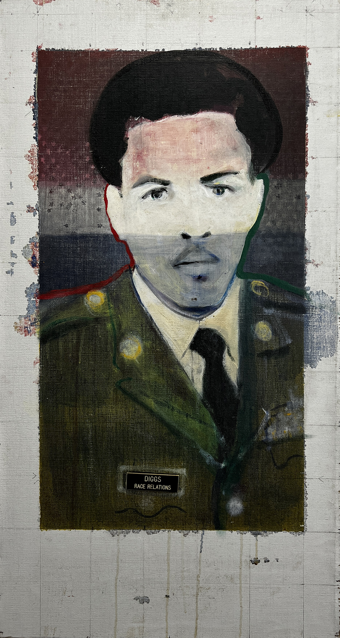 Joe Diggs, Race Relations, 2015, 36 x 20.5 inches