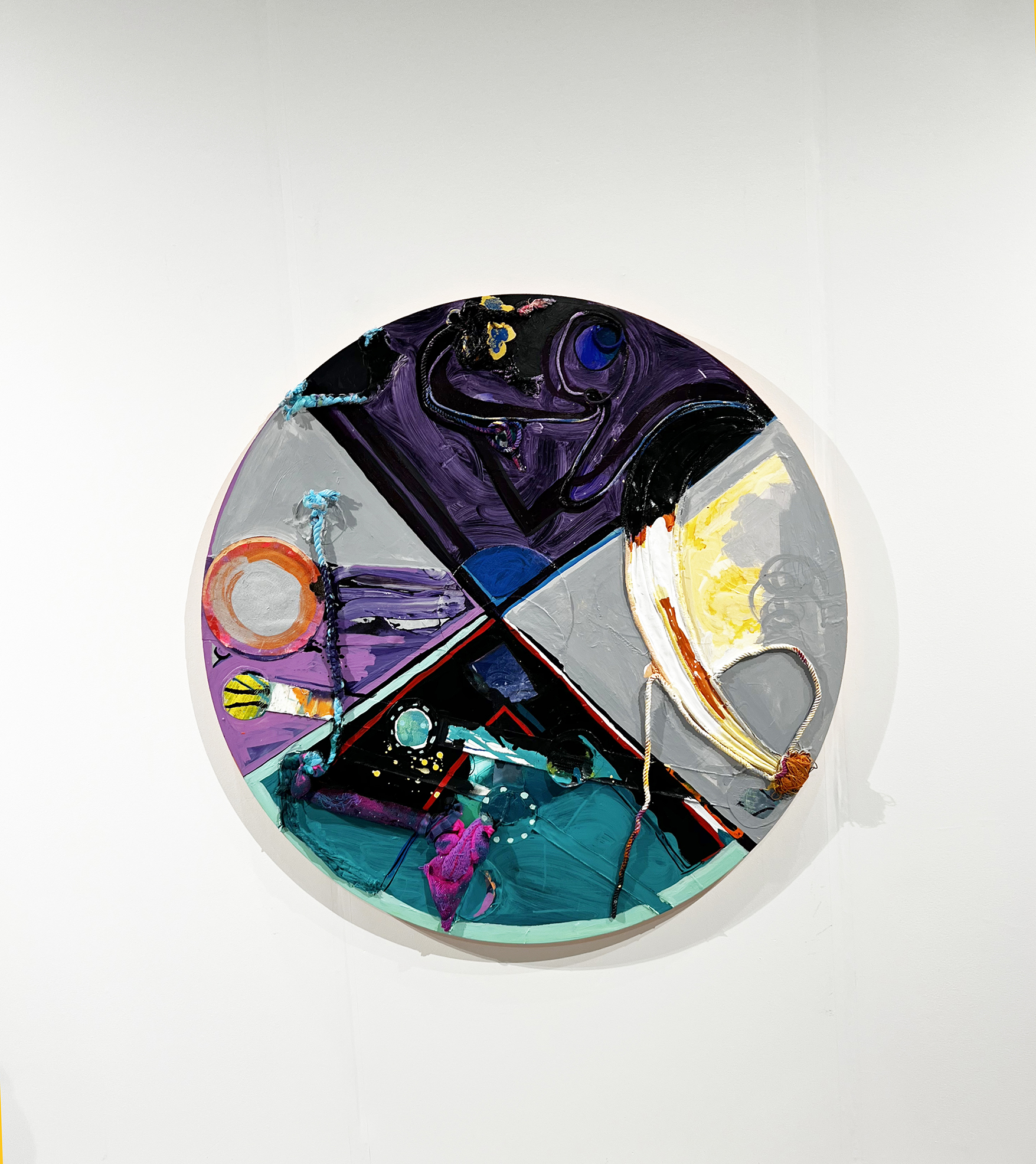 Soaring into the night and then emerging under the sun, picture a canvas divided into four sections. It's interesting to imagine rotating it as if it were a wheel and encountering a different part of the day, like the stunning dawn with its yellows, oranges, and whites following the beautiful purple night.
