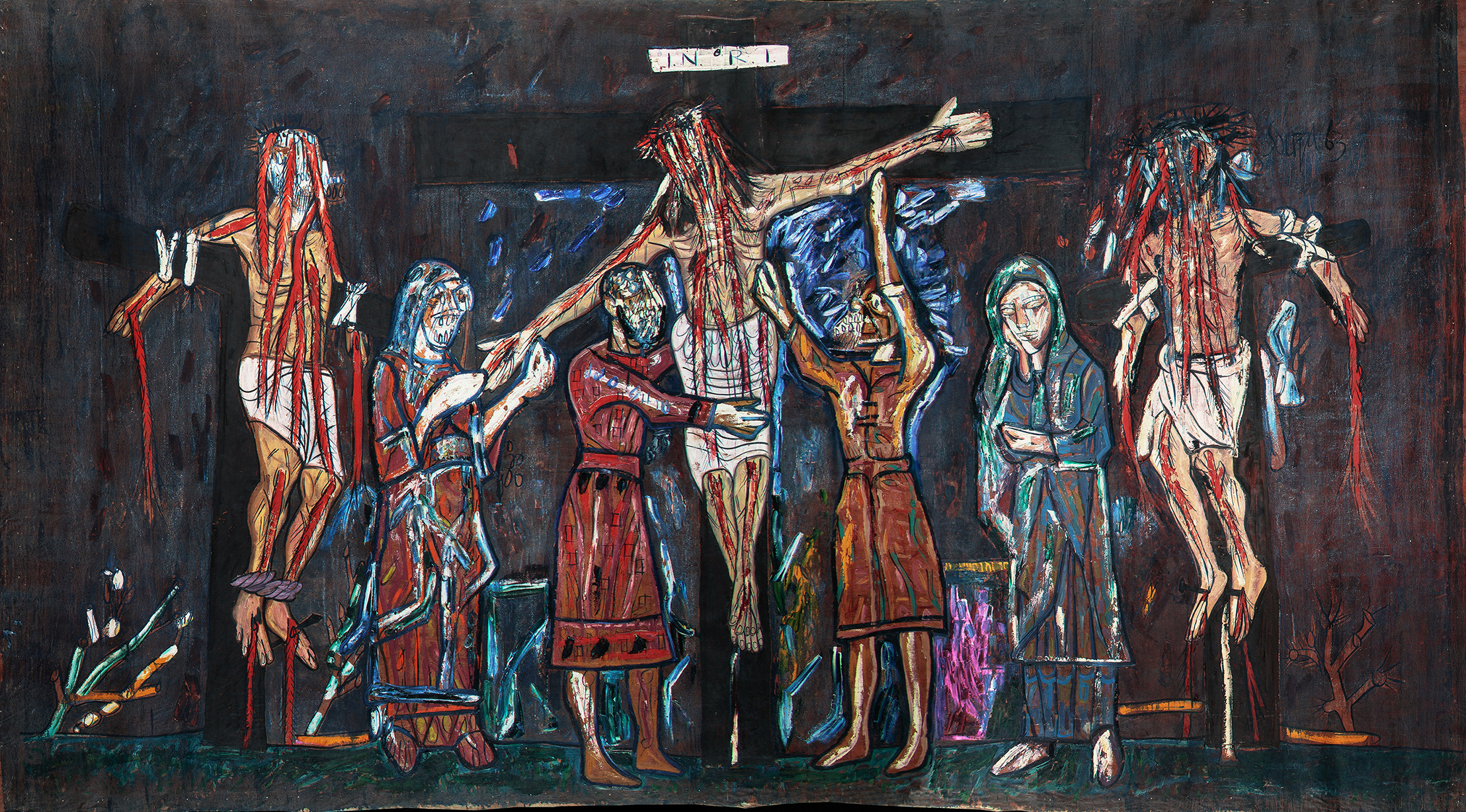 F. N. Souza, Crucifixion, 1963,