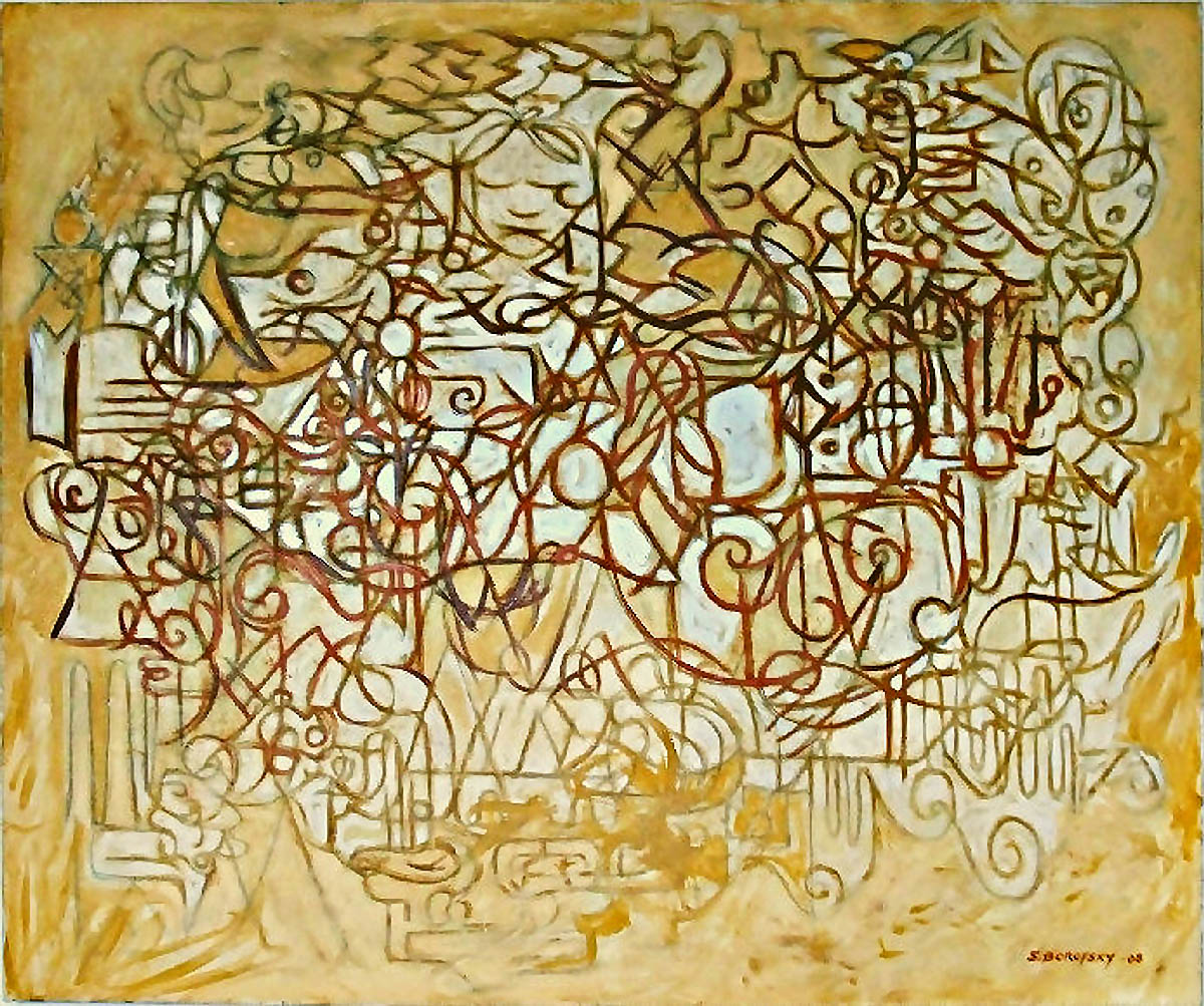 Scot Borofsky, Summer Hay, 2008, oil on canvas, 50: x 60"